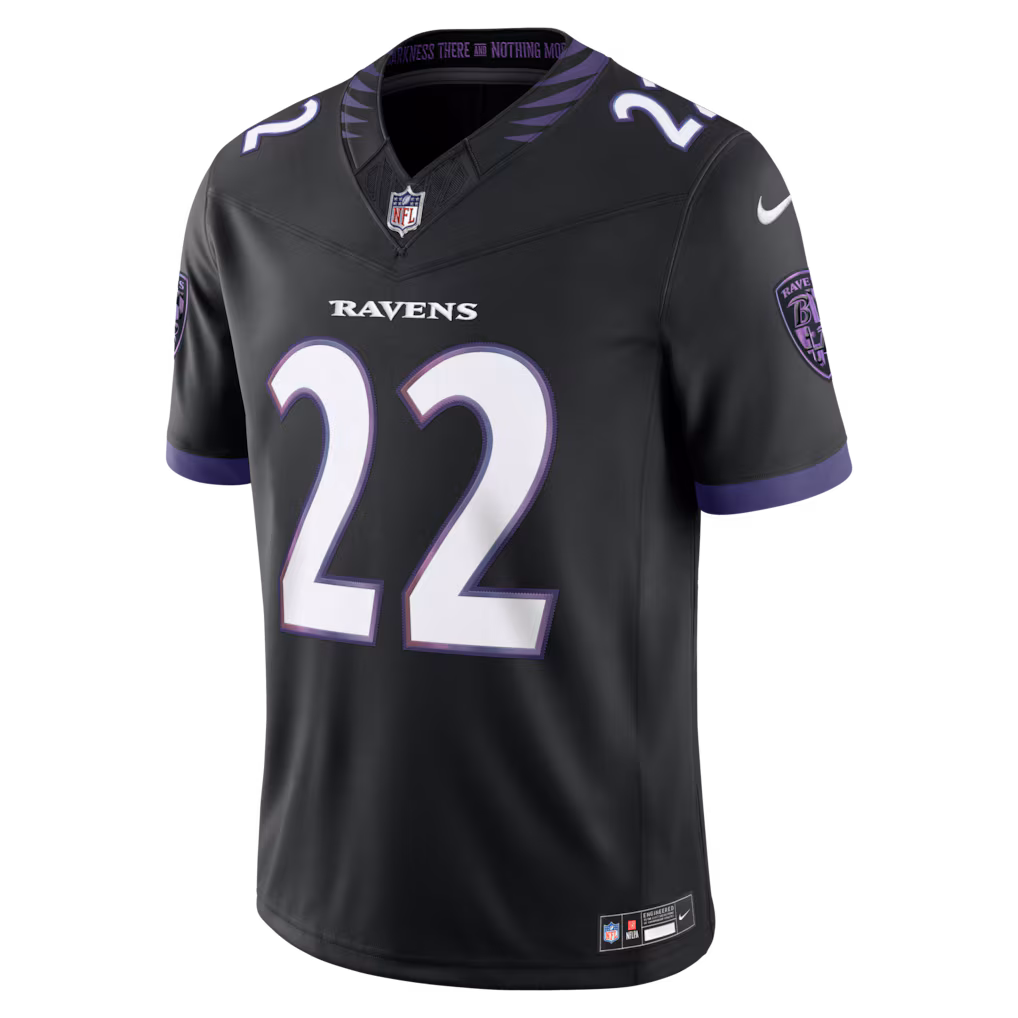 Men's Baltimore Ravens Derrick Henry Nike Black Alternate Alternate Vapor F.U.S.E. Stitched Limited Jersey