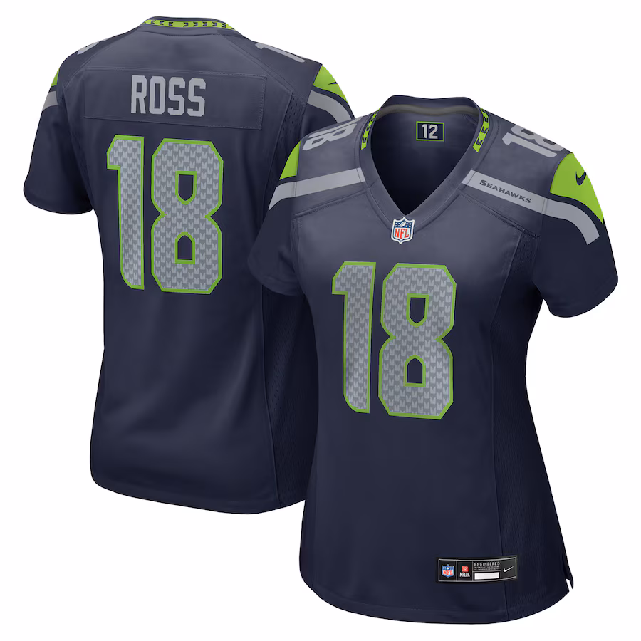 Women's Seattle Seahawks Josh Ross Nike College Navy Team Game Jersey