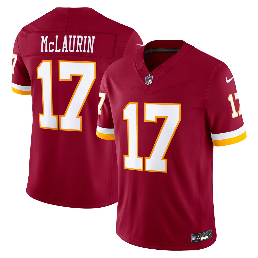 Men's Washington Commanders Terry McLaurin Nike Burgundy Vapor F.U.S.E. Sewn Down Limited Jersey