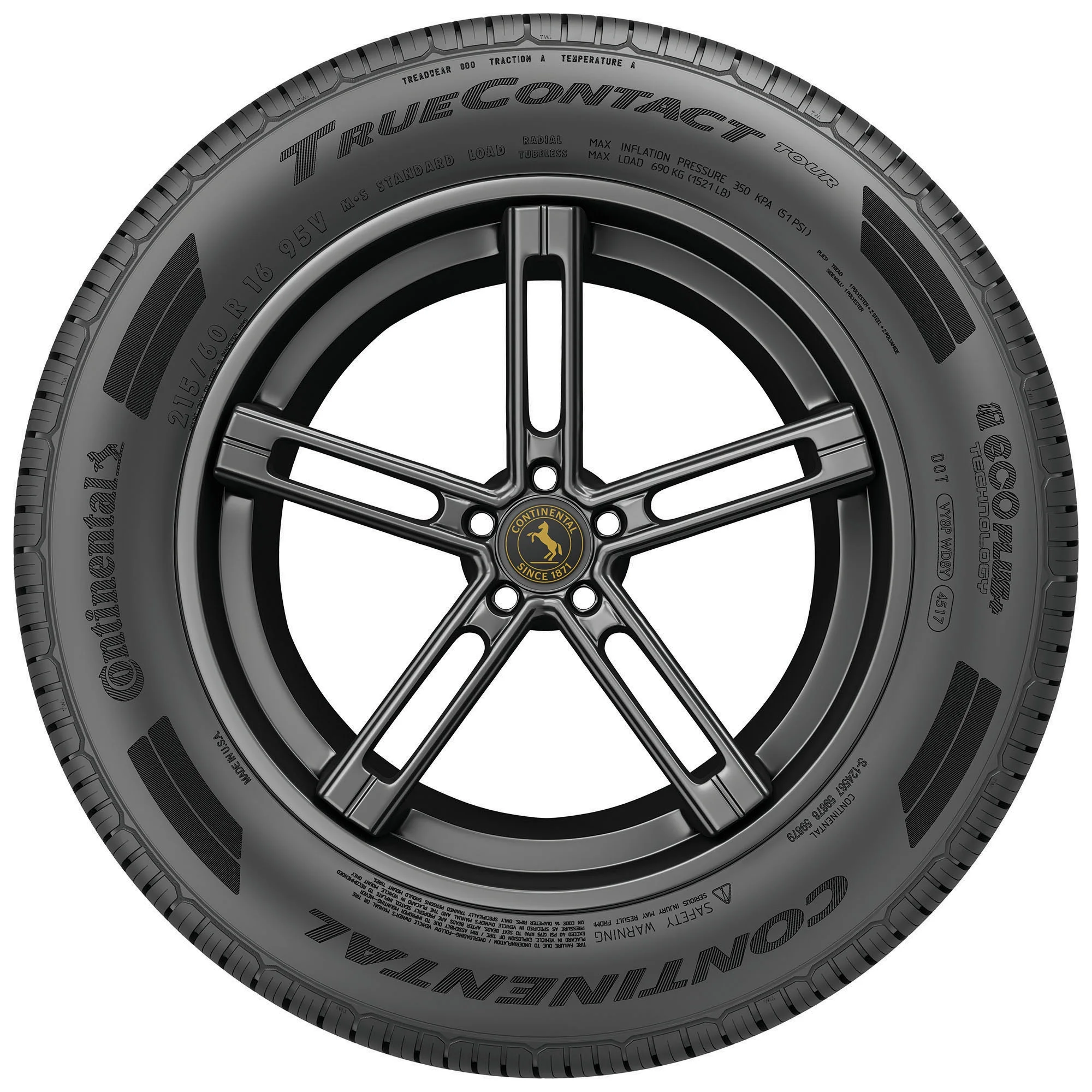 Continental TrueContact Tour All Season 235/60R17 102T Passenger Tire