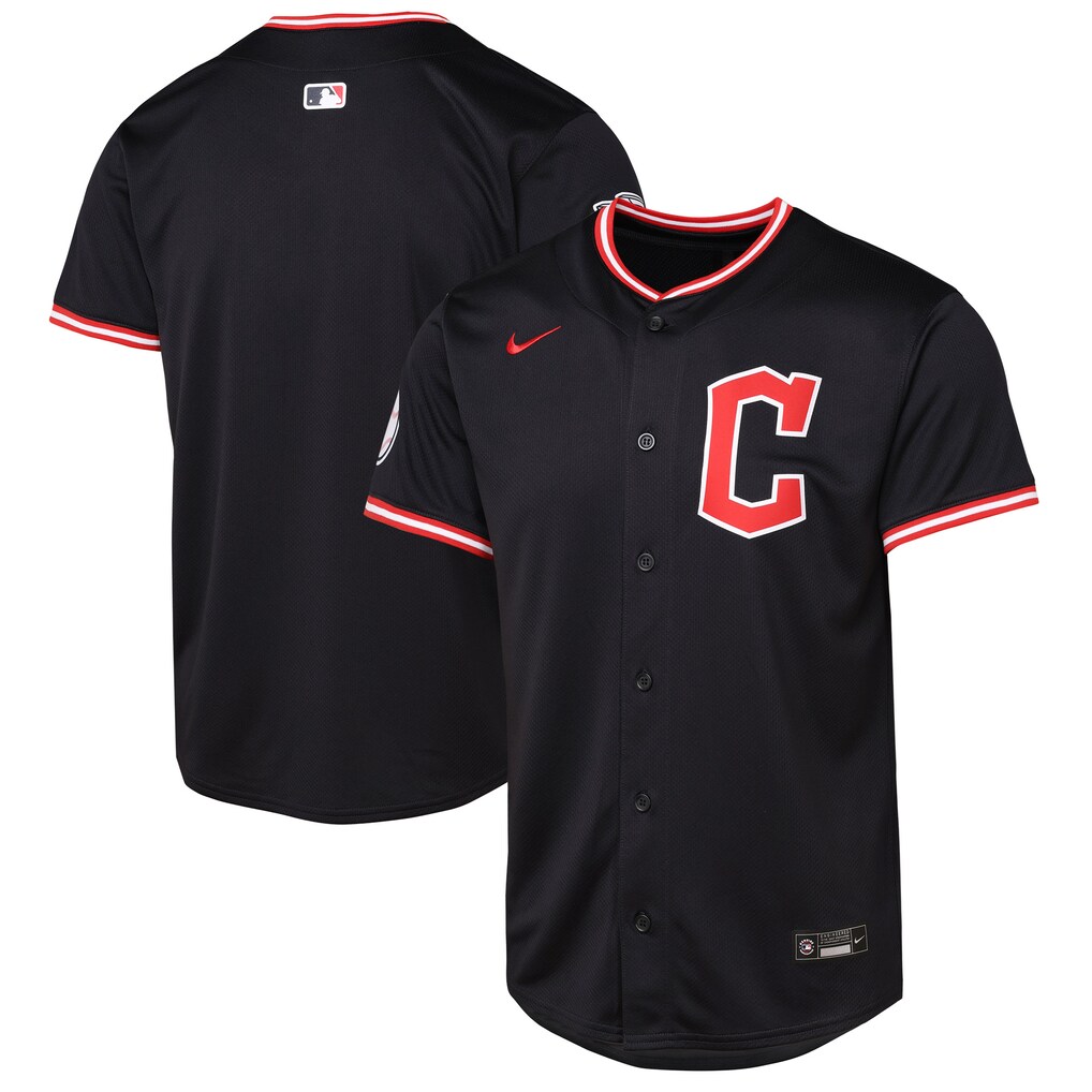 Youth Cleveland Guardians  Nike Navy  Limited Jersey