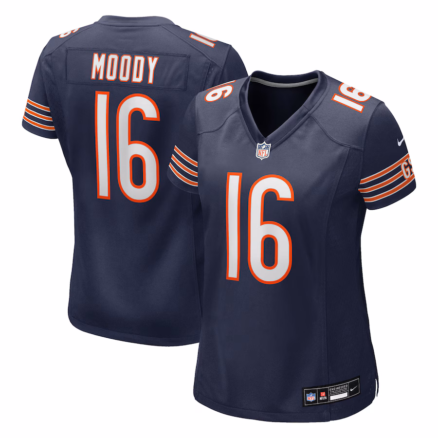 Women's Chicago Bears Jake Moody Nike Navy Team Game Jersey