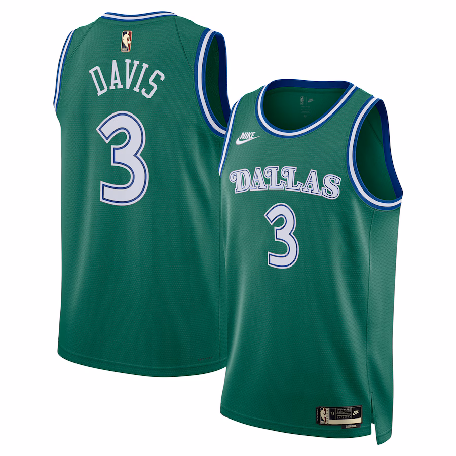 Unisex Dallas Mavericks Anthony Davis Nike Green Swingman Jersey - Classic Edition