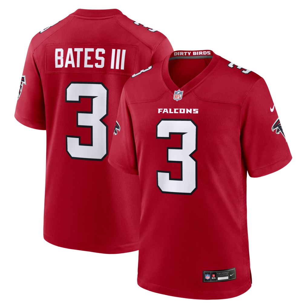 Men's Atlanta Falcons Jessie Bates III Nike Red Game Jersey