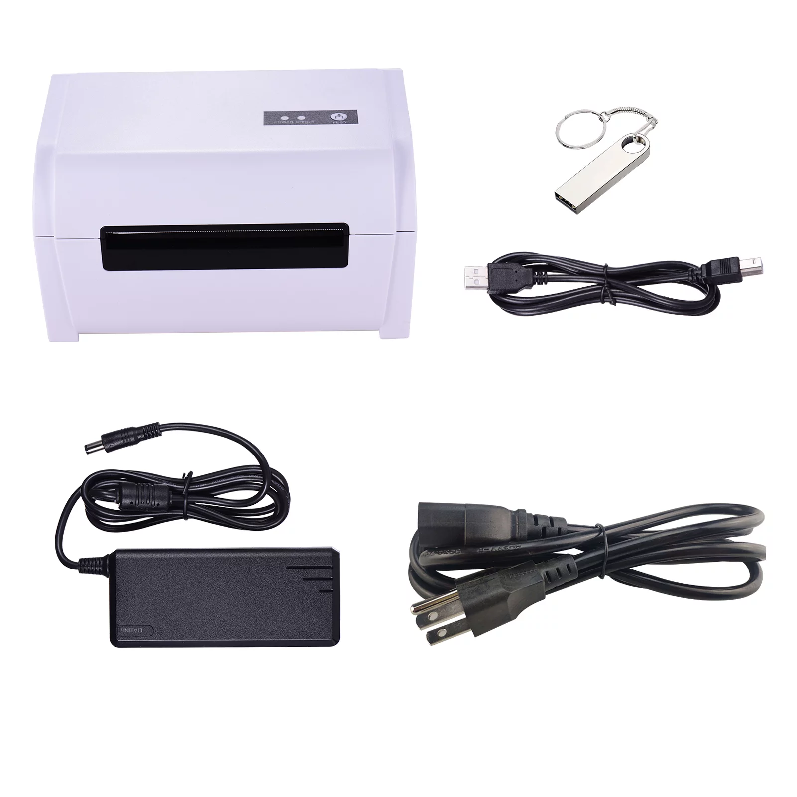 Tomshoo Desktop Thermal Label Printer for 4x6 Shipping Package Label Maker 160mms High Speed USB&BT Connection Thermal Sticker Printer Max.110mm Paper Width Compatible with UPS Ebay Shopify FedEx L - Curated Treasures Market