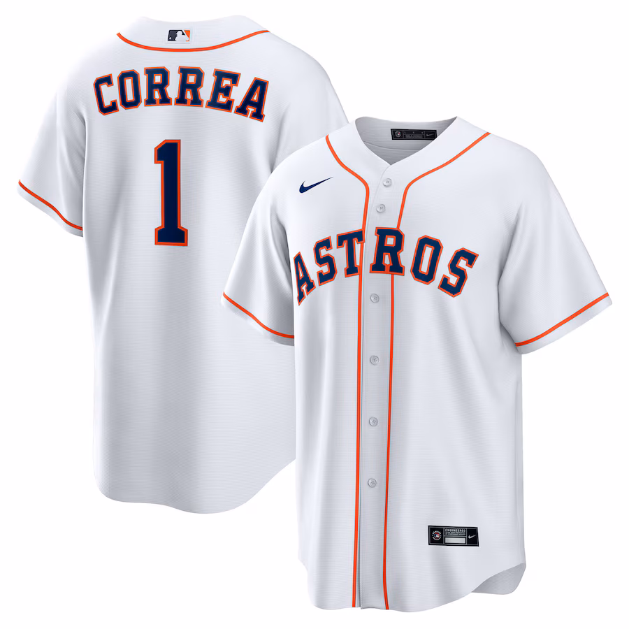Youth Houston Astros Carlos Correa Nike White Home Replica Jersey