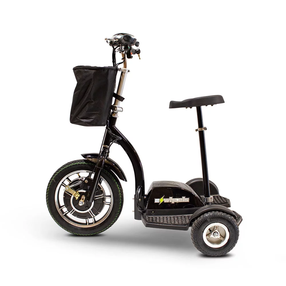 EWheels Stand N Ride Electric Recreational Mobility Scooter, Black