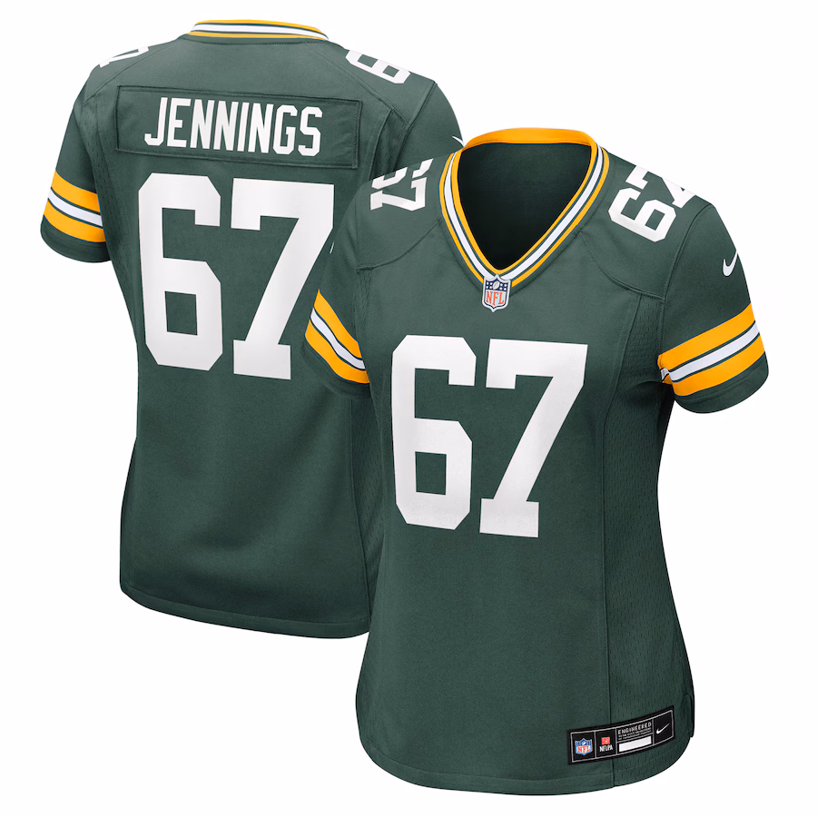Women's Green Bay Packers Donovan Jennings Nike Green Team Game Jersey