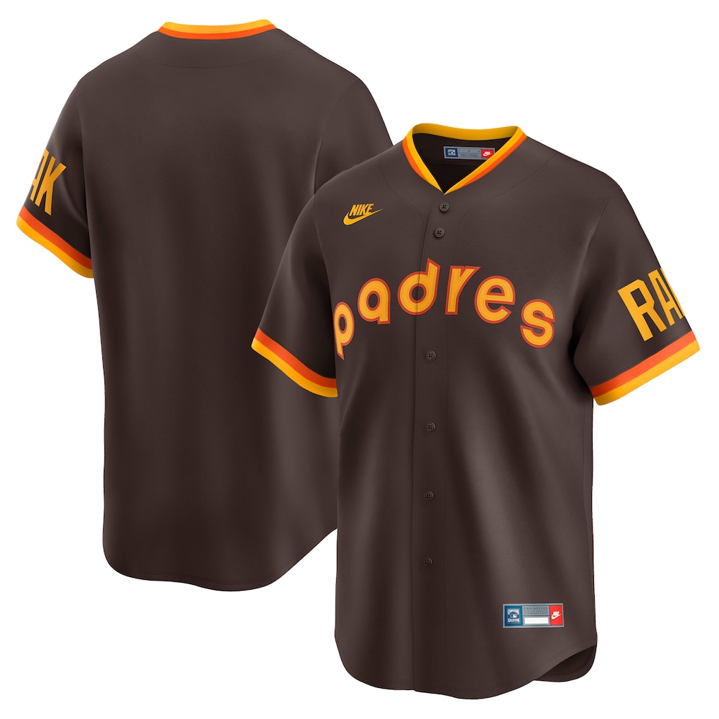 Men's San Diego Padres Nike Brown Cooperstown Collection Limited Jersey