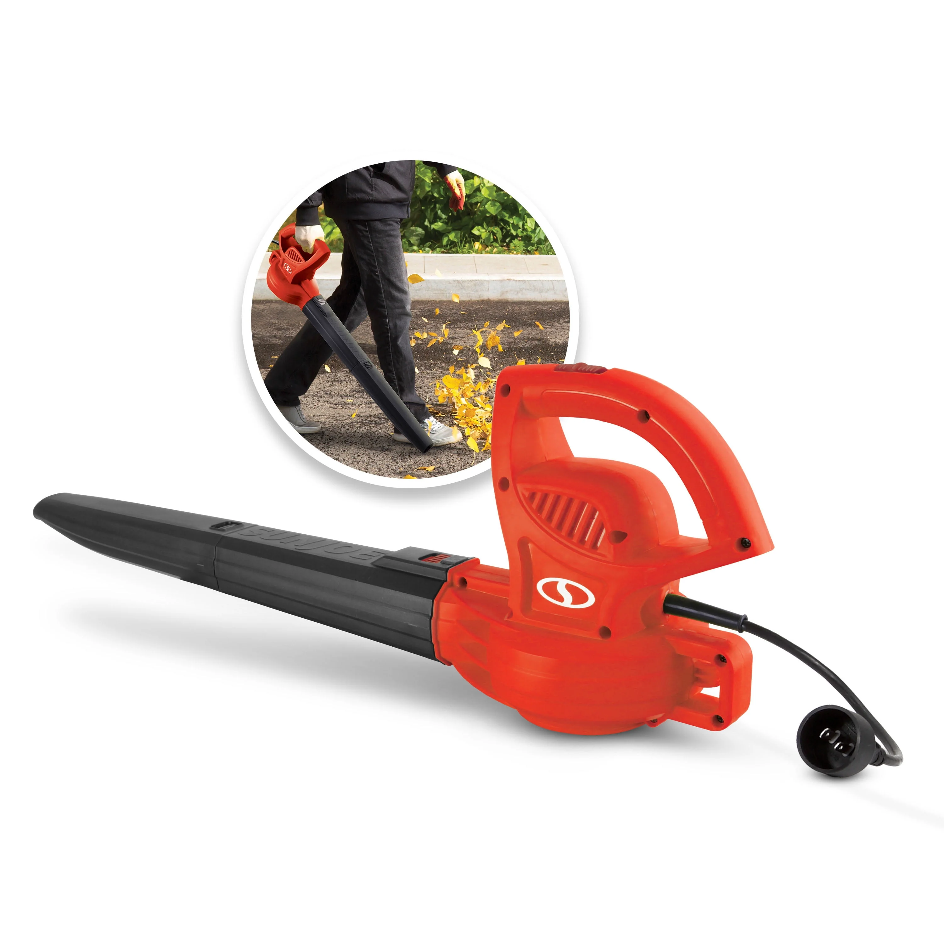 Sun Joe All-Purpose Electric Leaf Blower, 6-Amp, 155-mph, 260-CFM - Green