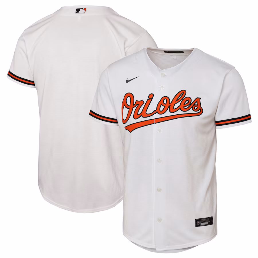 Youth Baltimore Orioles Nike White Home Replica Jersey