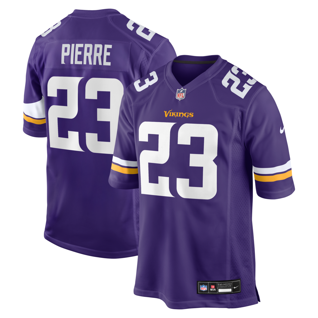Men's Minnesota Vikings James Pierre Nike Purple Team Game Jersey