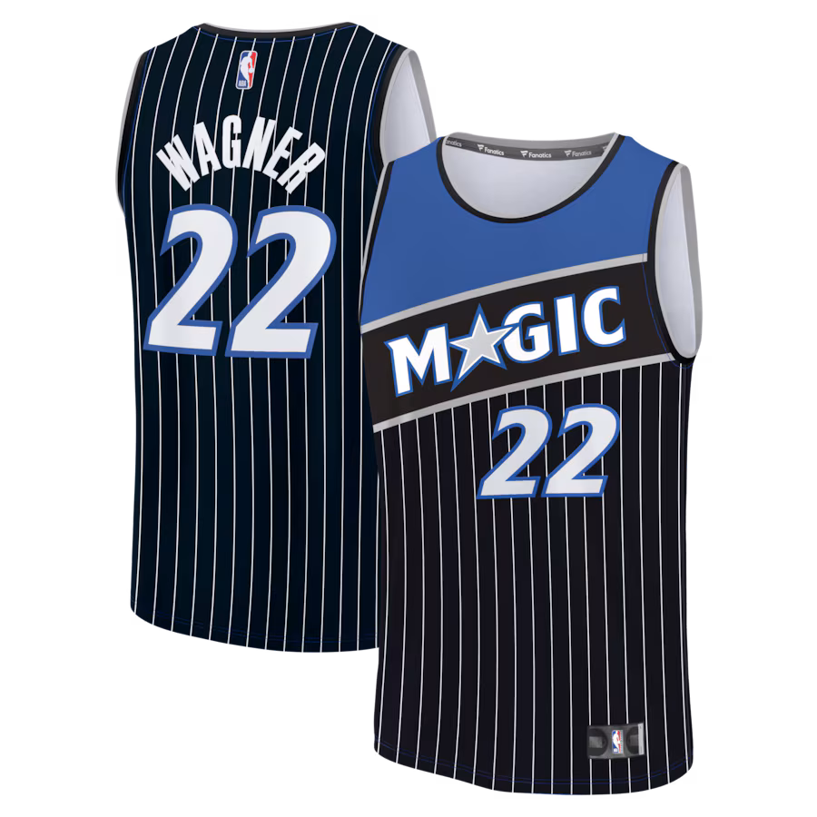 Youth Orlando Magic Franz Wagner Fanatics Black Fast Break Jersey - Statement Edition