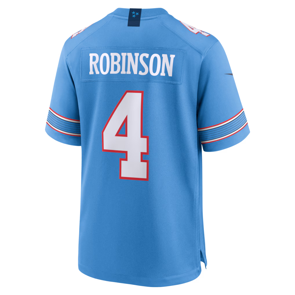 Men's Tennessee Titans Wan'Dale Robinson Nike Light Blue Vapor F.U.S.E. Stitched Limited Jersey