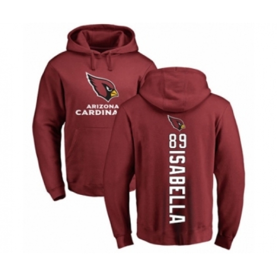 Football Arizona Cardinals #89 Andy Isabella Maroon Backer Pullover Hoodie