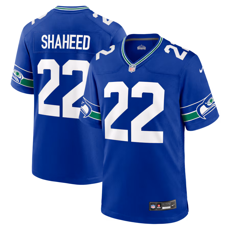 Men's Seattle Seahawks Rashid Shaheed Nike Royal Alternate Game Jersey