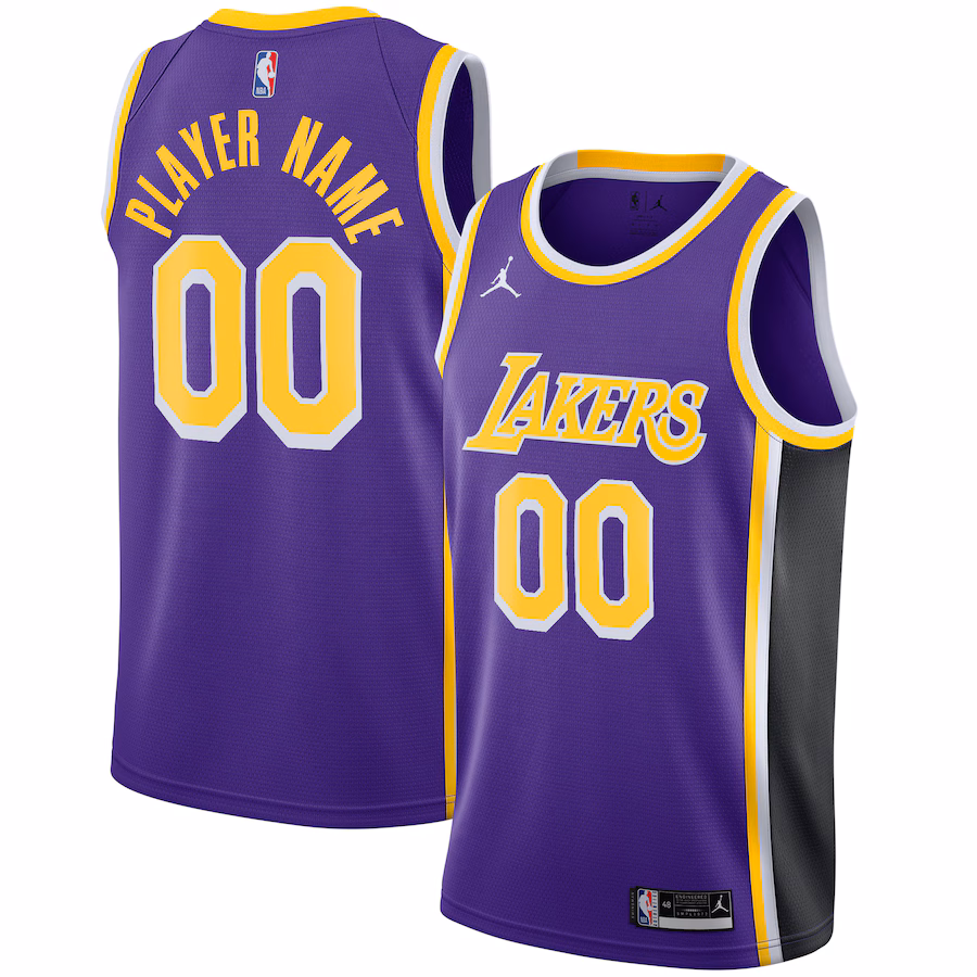Men's Los Angeles Lakers Jordan Brand Purple Swingman Custom Jersey - Statement Edition