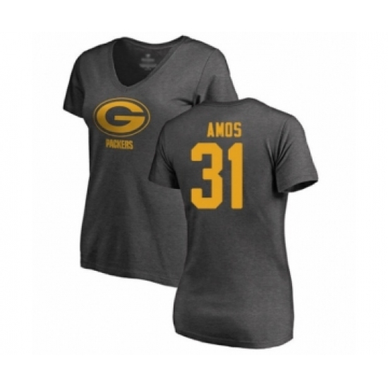 Football Women's Green Bay Packers #31 Adrian Amos Ash One Color T-Shirt