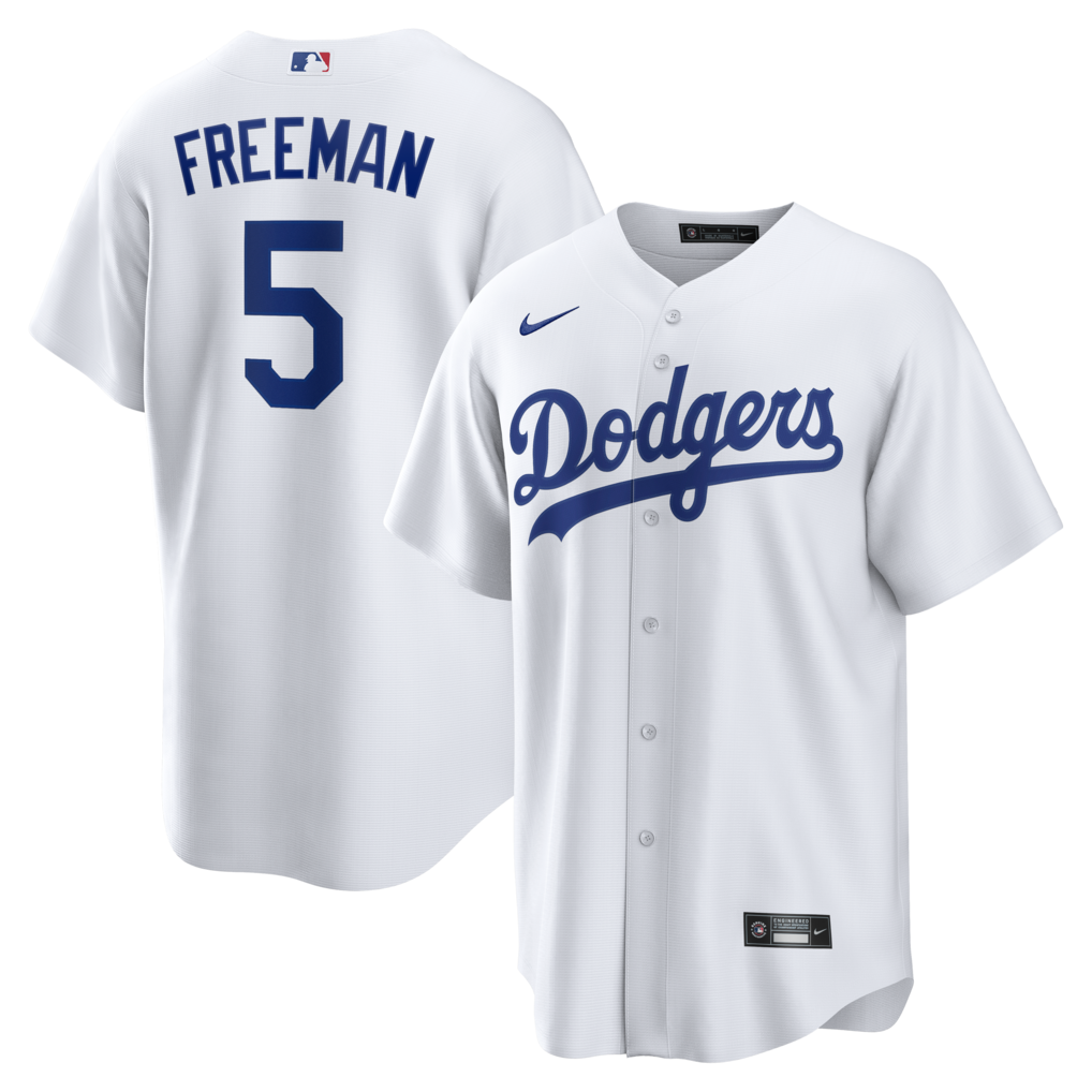 Men's Los Angeles Dodgers Freddie Freeman Nike White Home Replica Jersey