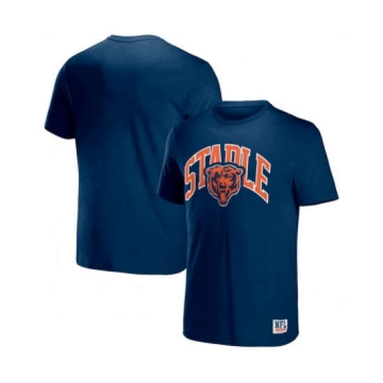 Men's Chicago Bears x Staple Navy Logo Lockup T-Shirt