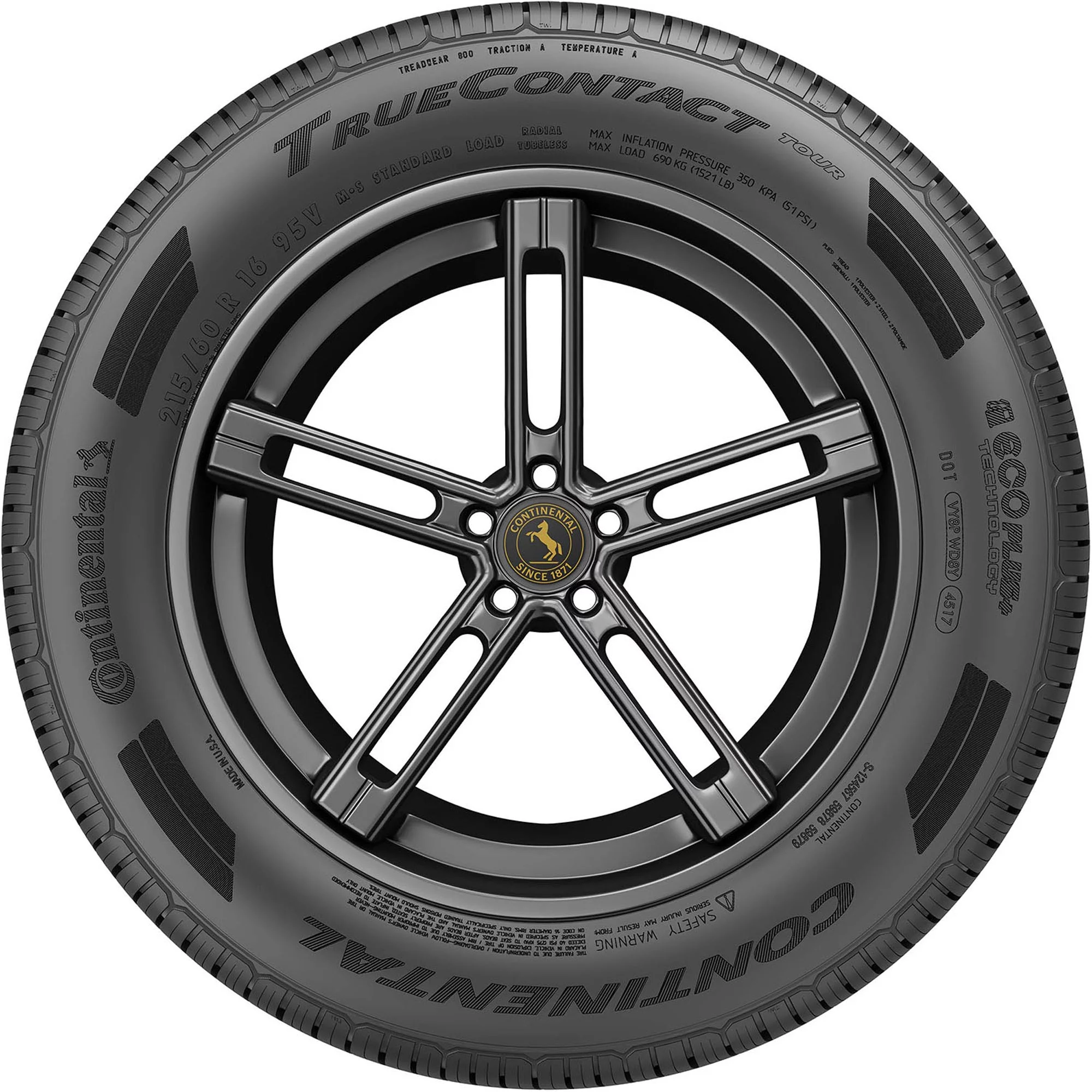 Continental TrueContact Tour 235/65R17 104 T All-Season Passenger Tire