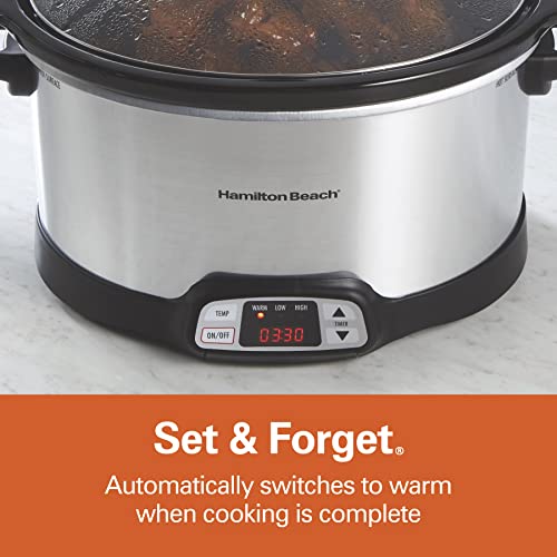 Hamilton Beach 8 Quart Programmable Slow Cooker with Three Temperature Settings
