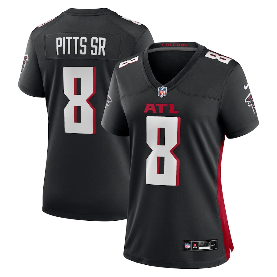Women's Atlanta Falcons Kyle Pitts Sr. Nike Black Game Jersey