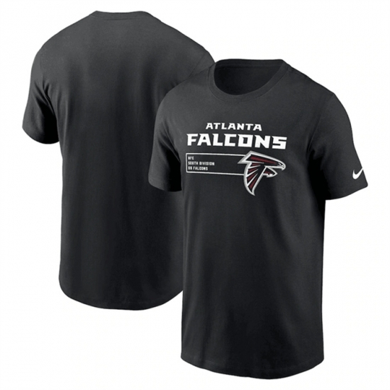 Men's Atlanta Falcons Black Division Essential T Shirt
