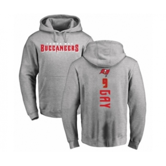 Football Tampa Bay Buccaneers #9 Matt Gay Ash Backer Pullover Hoodie