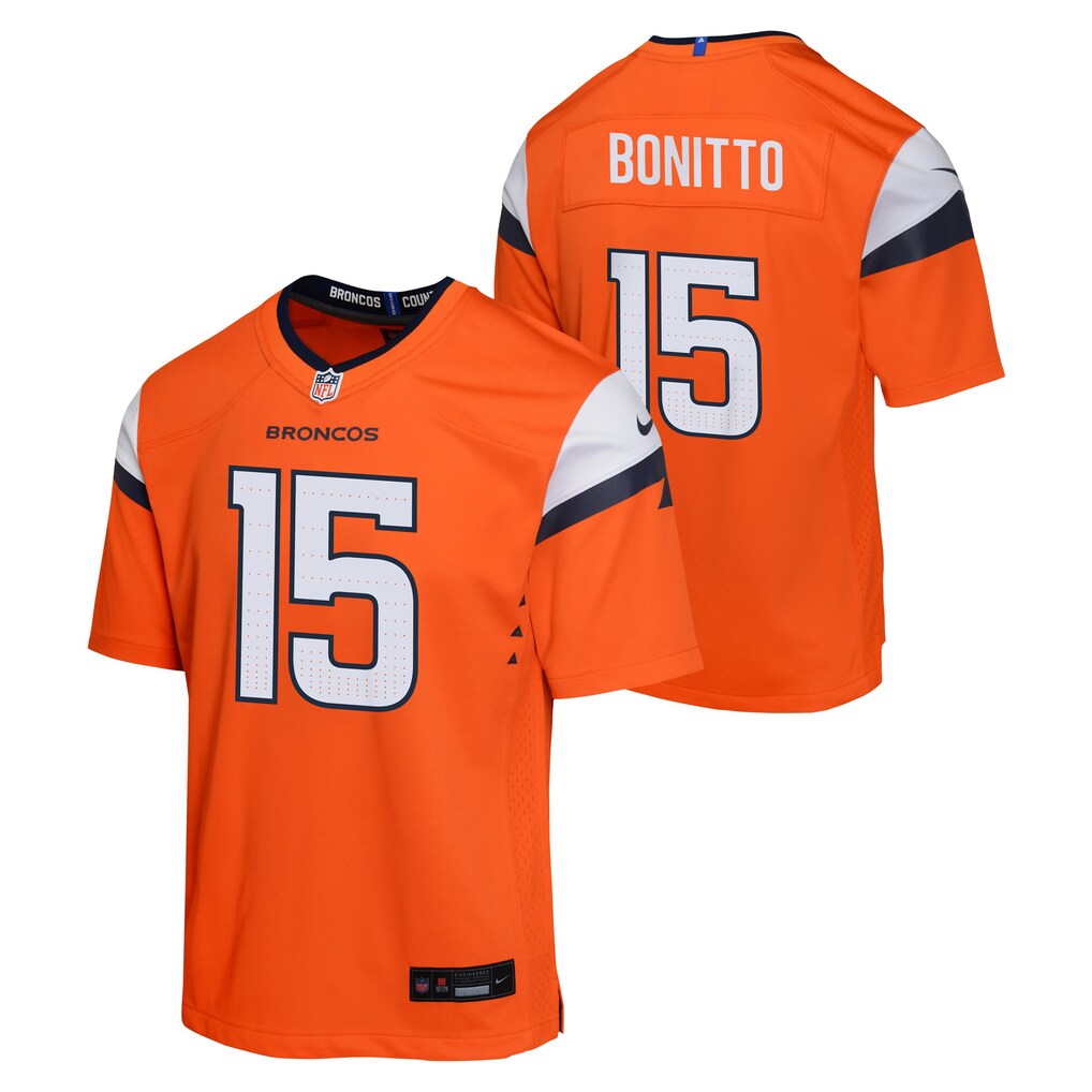 Youth Denver Broncos Nik Bonitto Nike Orange Alternate Game Jersey