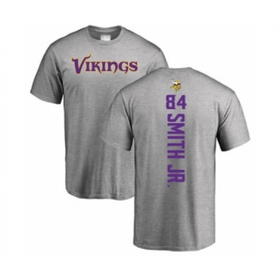Football Minnesota Vikings #84 Irv Smith Jr. Ash Backer T-Shirt