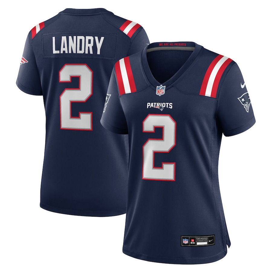 Women's New England Patriots Harold Landry Nike Navy Team Game Jersey