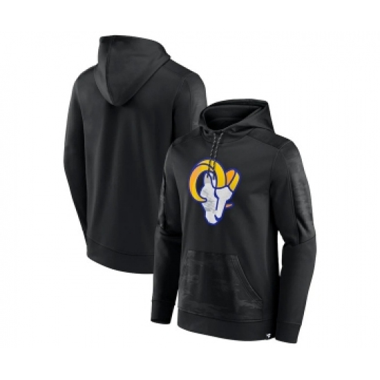 Men's Los Angeles Rams Black On The Ball Pullover Hoodie