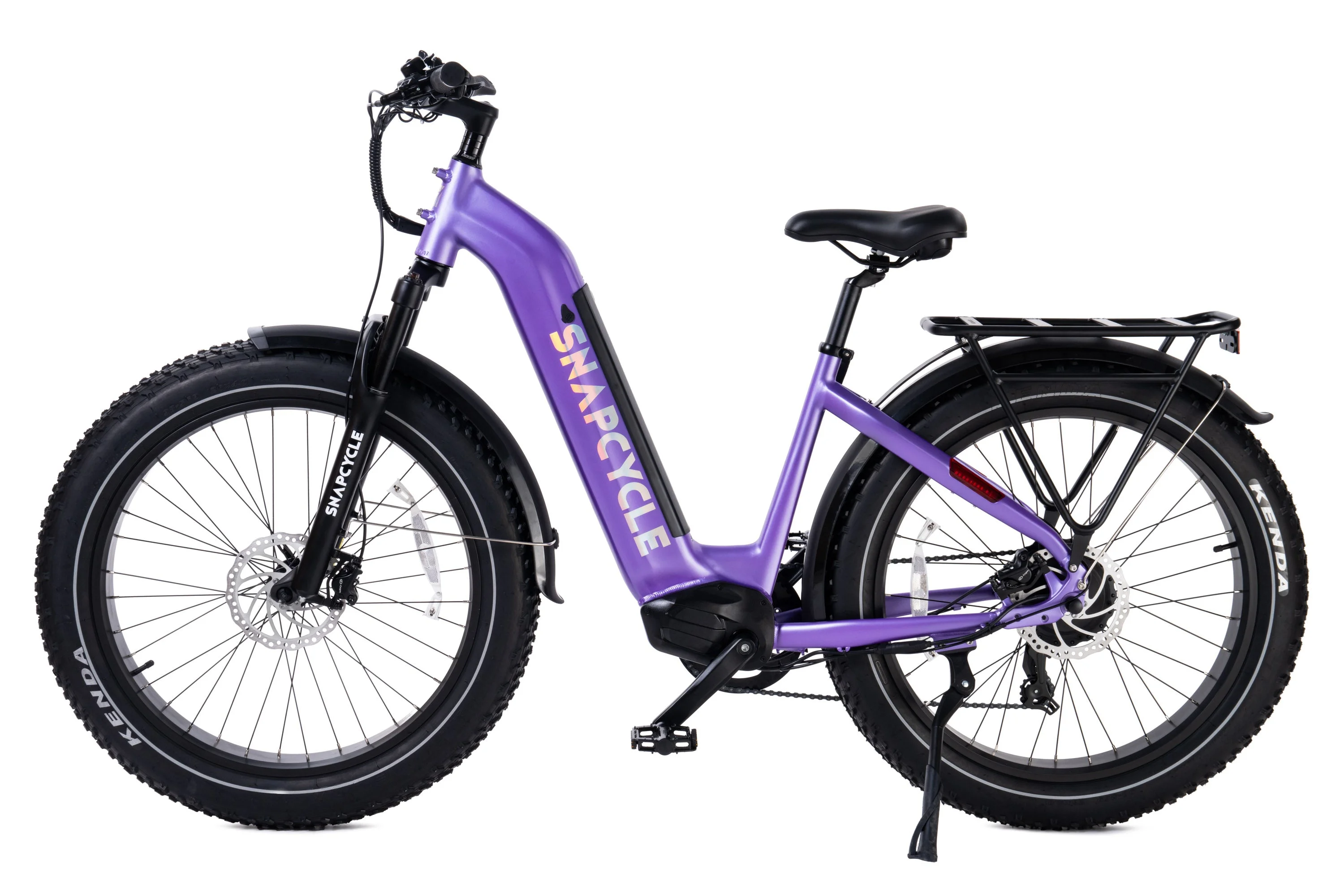 Snapcycle R1 ST Pro Electric Bike for Adults with 48V 20Ah Samsung Removable Battery,1000W Peak Motor,28MPH,Step-Thru,UL,Purple - Curated Treasures Market