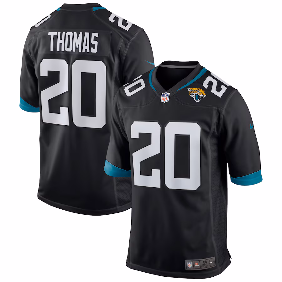 Men's Jacksonville Jaguars Daniel Thomas Nike Black Alternate Game Jersey