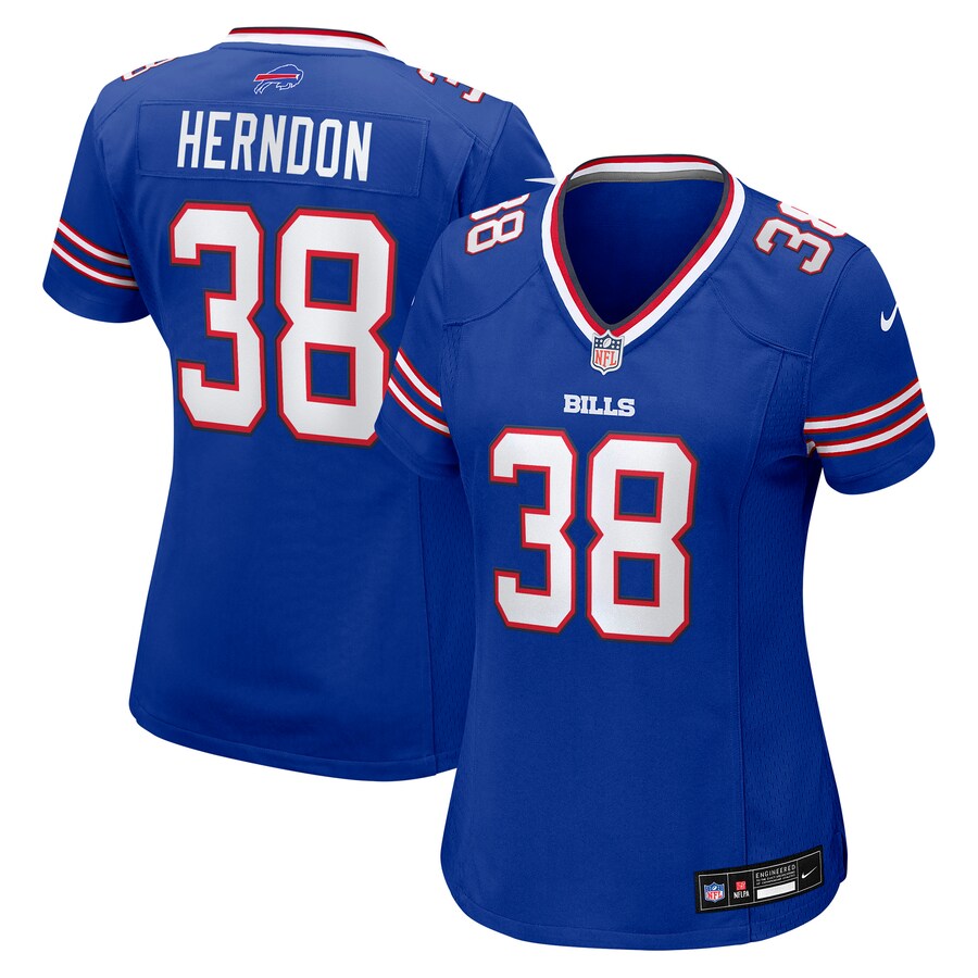 Women's Buffalo Bills Tre Herndon Nike Royal Team Game Jersey