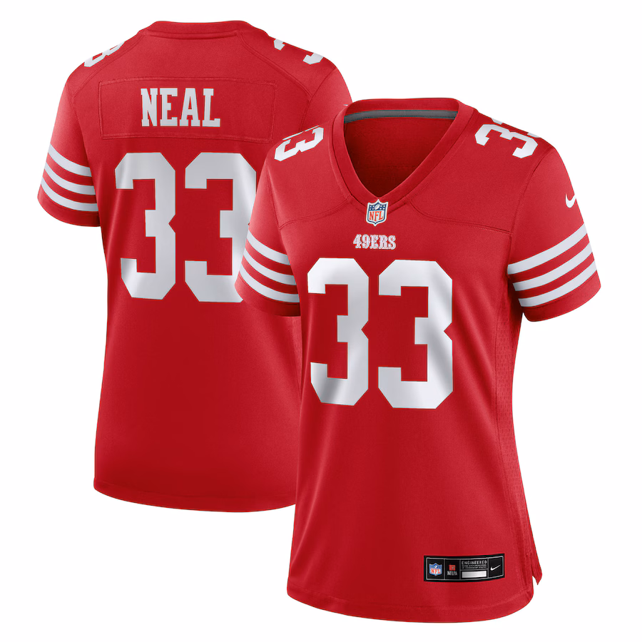 Women's San Francisco 49ers Siran Neal Nike Scarlet Team Game Jersey