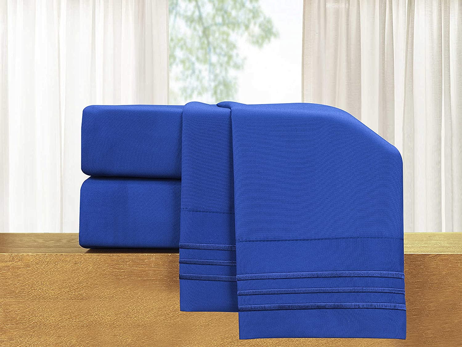 Clearance Super Soft 1500 Series Deep Pocket Sheet Set - Twin/Twin XL Royal Blue - Curated Treasures Market