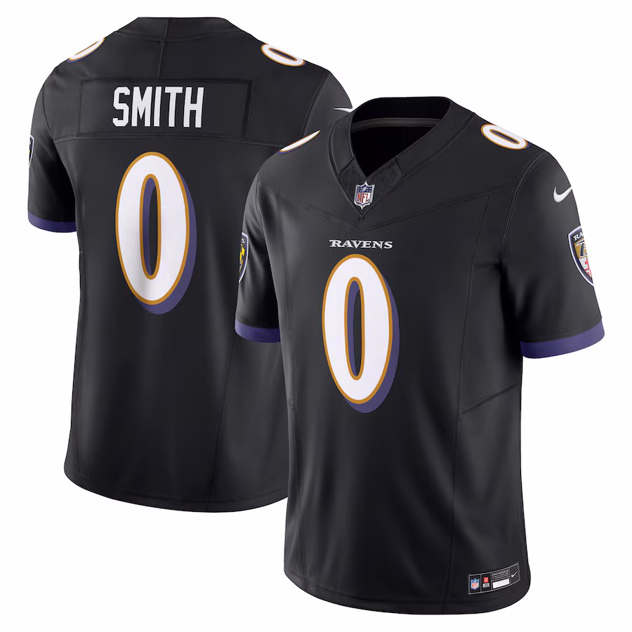 Men's Baltimore Ravens Roquan Smith Nike Black Alternate Vapor F.U.S.E. Limited Jersey