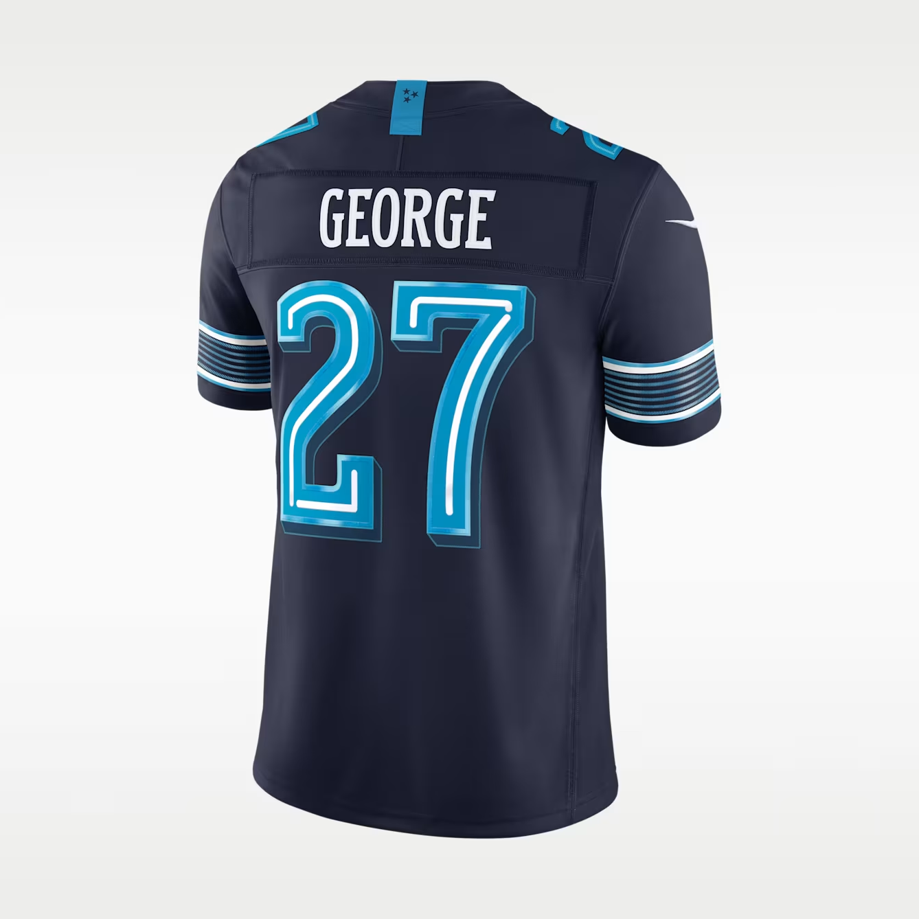 Men's TEddie George Tennessee Titans Rivalries Collection Vapor F.U.S.E. Stitched Limited Jersey