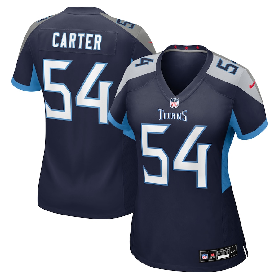 Women's Tennessee Titans Lorenzo Carter Nike Navy Alternate Game Jersey