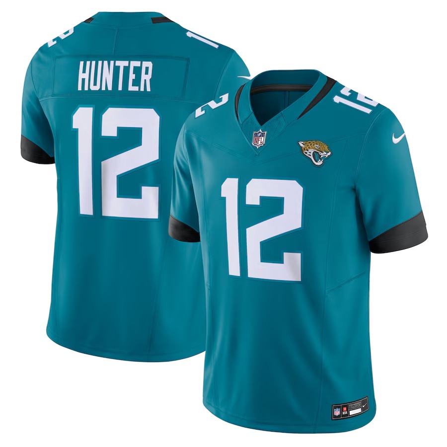 Men's Jacksonville Jaguars Travis Hunter Nike Teal Team Limited Jersey