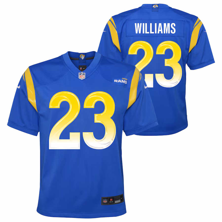 Youth Los Angeles Rams Kyren Williams Nike Royal Team Game Jersey