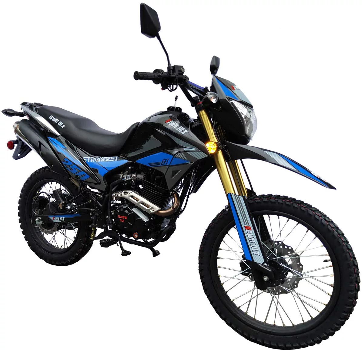 RPS Hawk DLX 250 EFI Fuel Injection 250cc Endure Dirt Bike Motorcycle Bike Enduro Hawk Deluxe Dirt Bike Bike Motorcycle for adults and youth - Choose your color - Curated Treasures Market