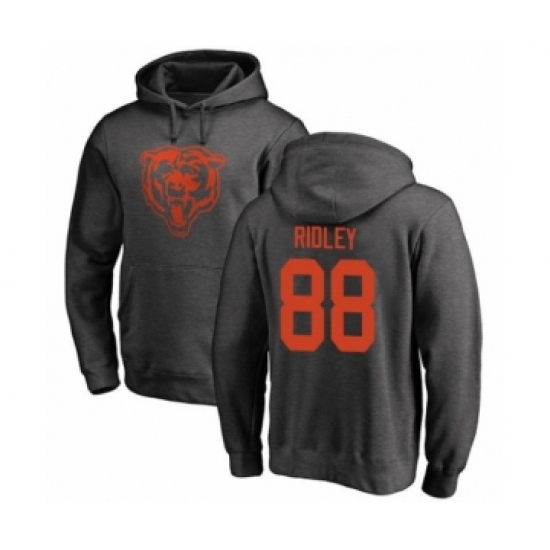 Football Chicago Bears #88 Riley Ridley Ash One Color Pullover Hoodie