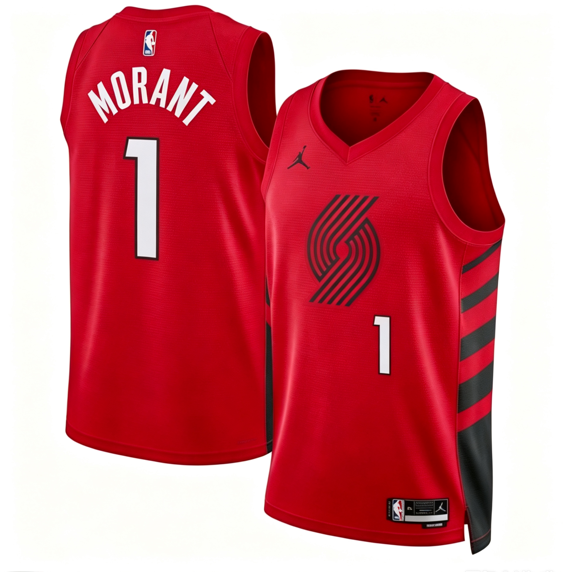 Men's Portland Trail Blazers Ja Morant Nike Red Swingman Player Jersey - Association Edition