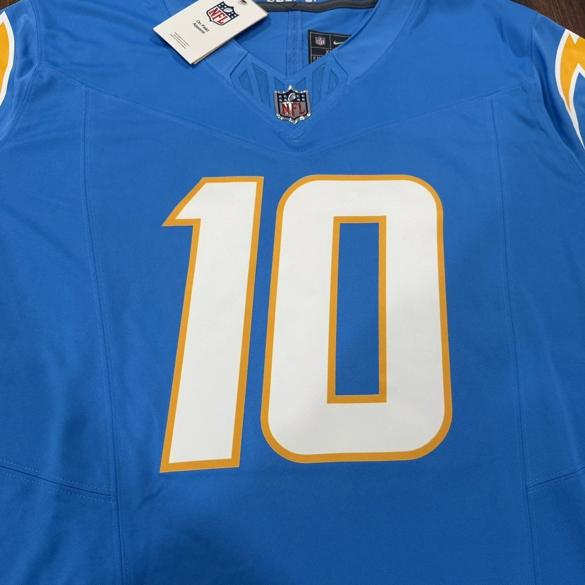 Men's Los Angeles Chargers Justin Herbert Nike Powder Blue Vapor F.U.S.E. Stitched Limited Jersey
