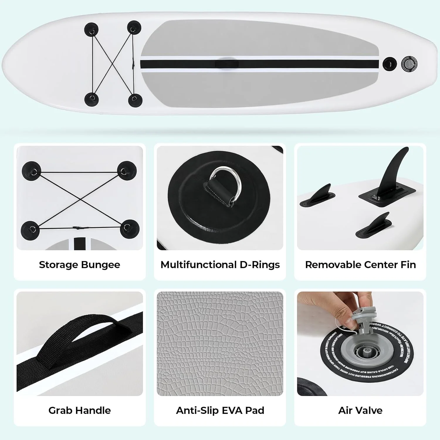 streakboard 10FT Inflatable Paddle Board Stand-up Paddle Board SUP 6