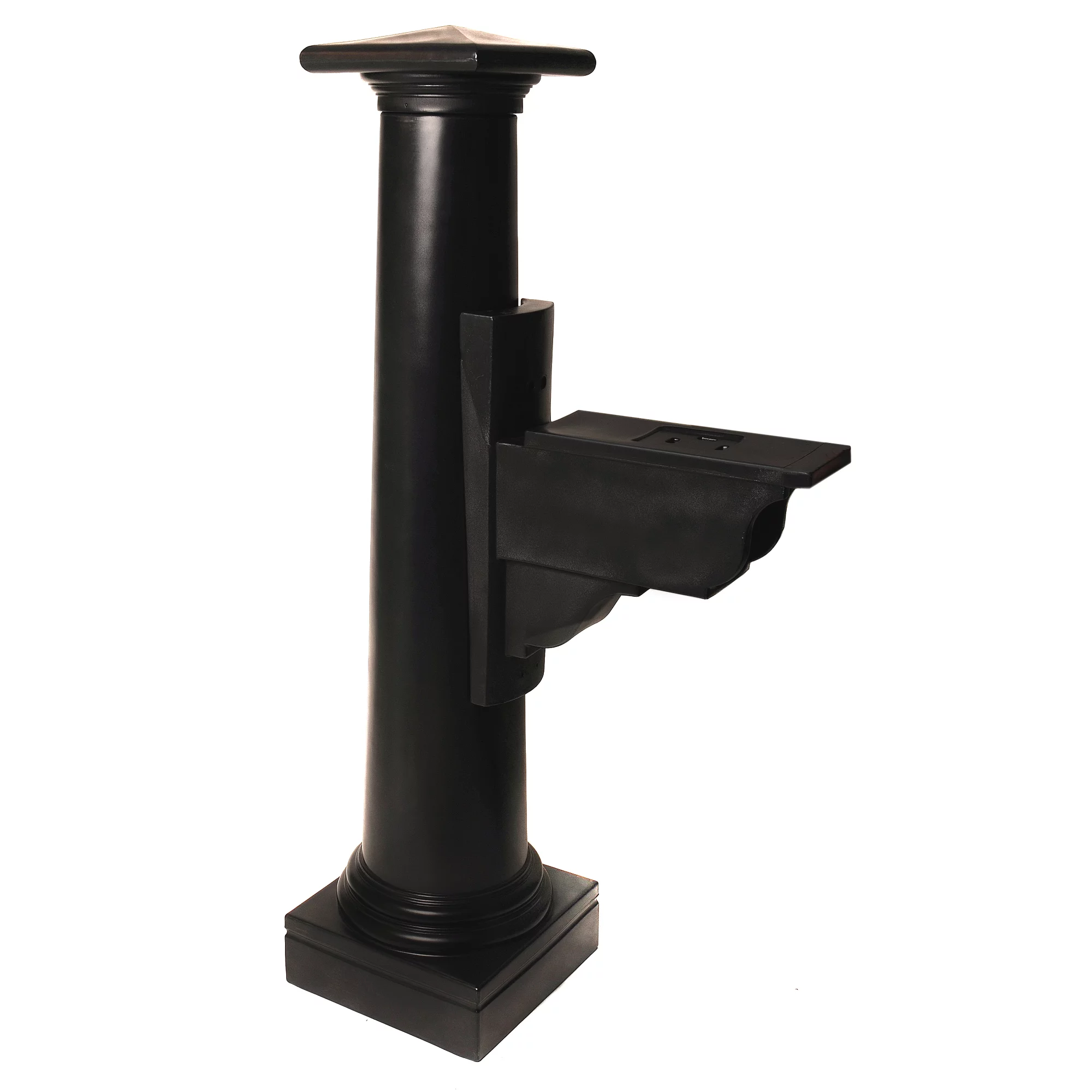 Mayne Statesville Mail Post - Polyethylene - Black (5831-B) - Curated Treasures Market