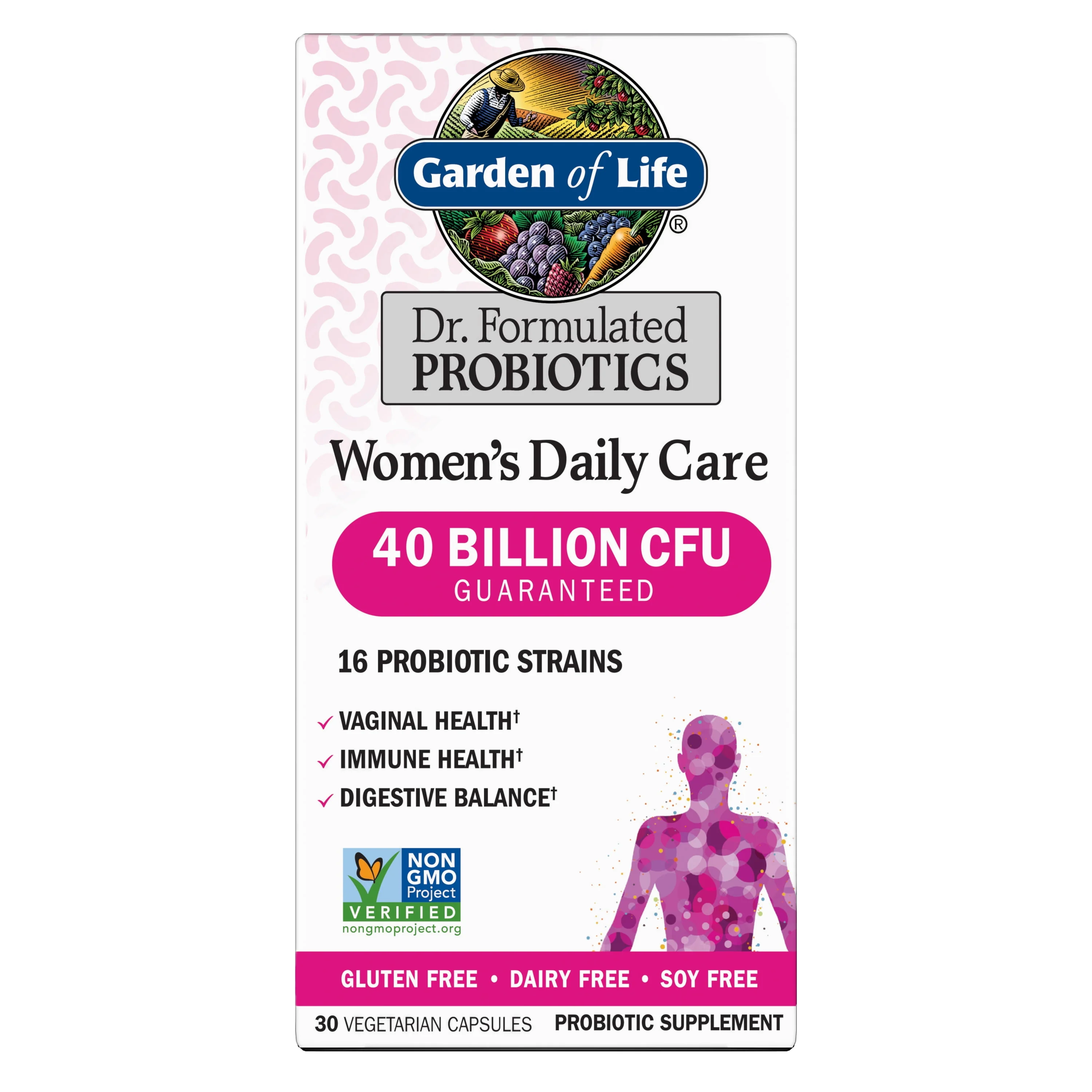 Garden of Life Dr. Formulated Women's Daily Care Probiotics, 30ct